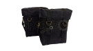 For Royal Enfield Goan Classic 350 Military Pannier Bags Black Color and Mounting - SPAREZO For Royal Enfield Goan Classic 350 Military Pannier Bags Black Color and Mounting - SPAREZO